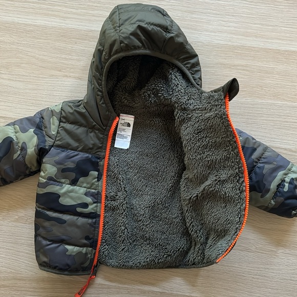 North Face Reversible Baby Winter Jacket - Size 6-12M - Picture 6 of 10
